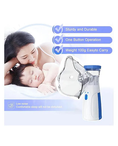 IMPORTED Portable Mesh Nebulizer No Noise, High Nebulization Rate, Personal Inhalers for Breathing Problems