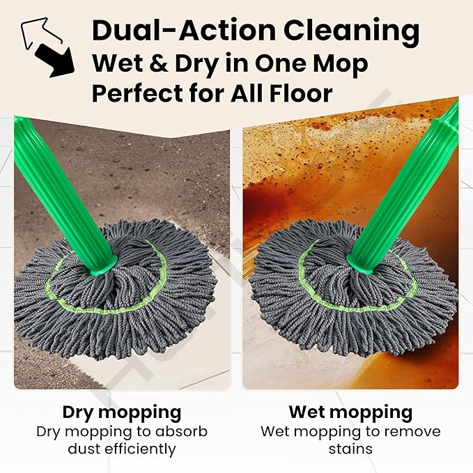 Self-twisting Water Rotating Mop